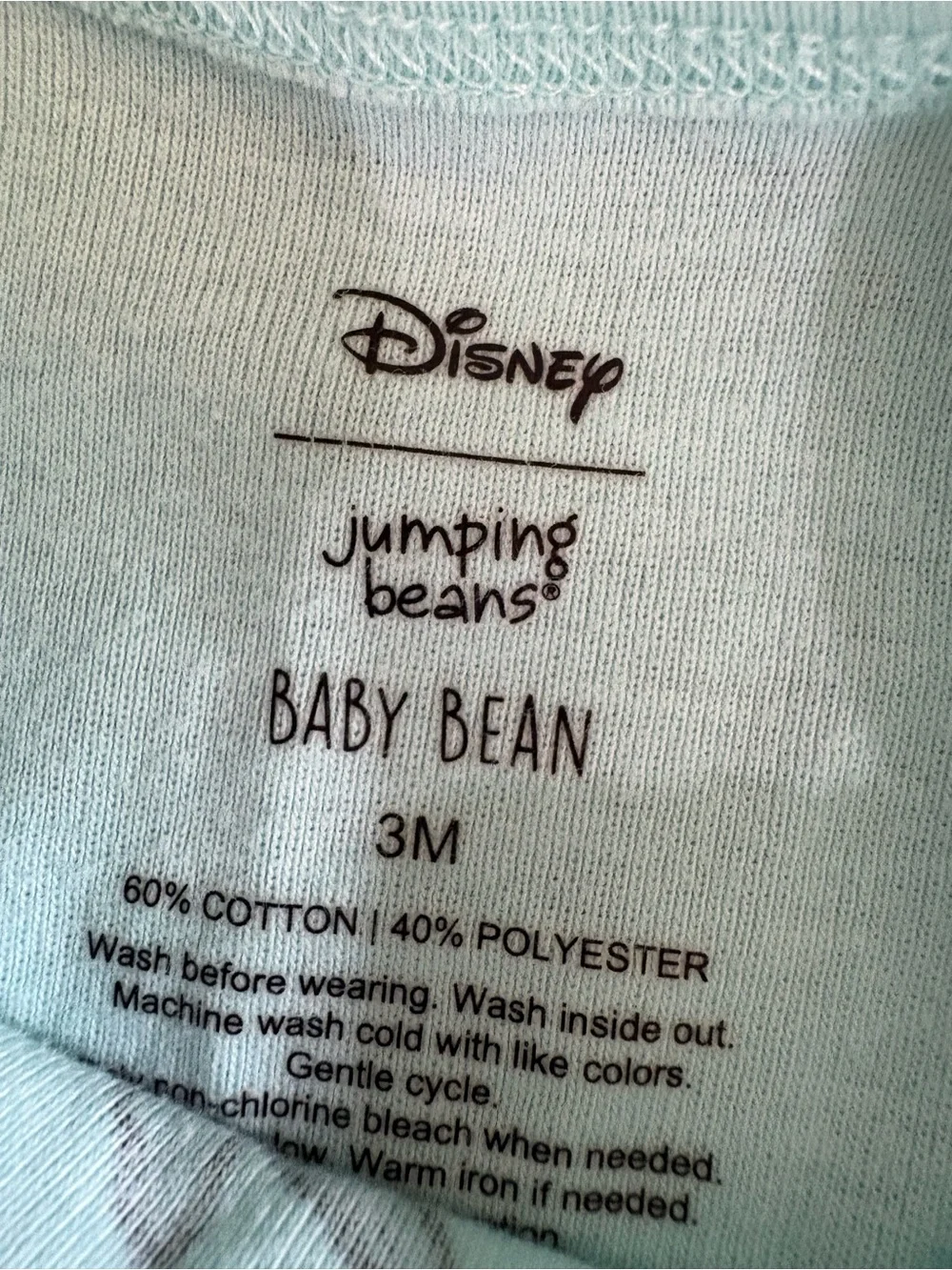 Disney Light Aqua Baby Bodysuit with Toy Story Characters